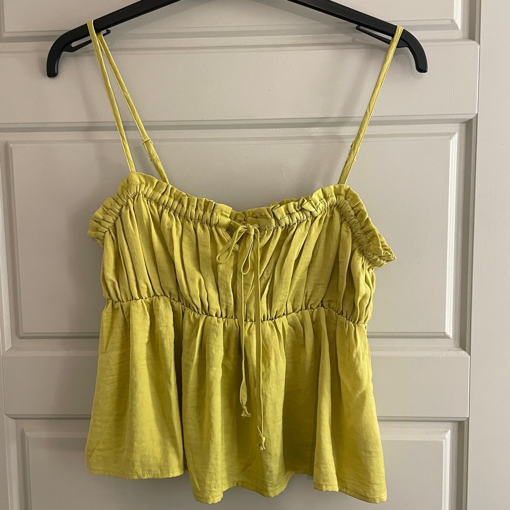 American Eagle sleeveless green top, Size M, NWT